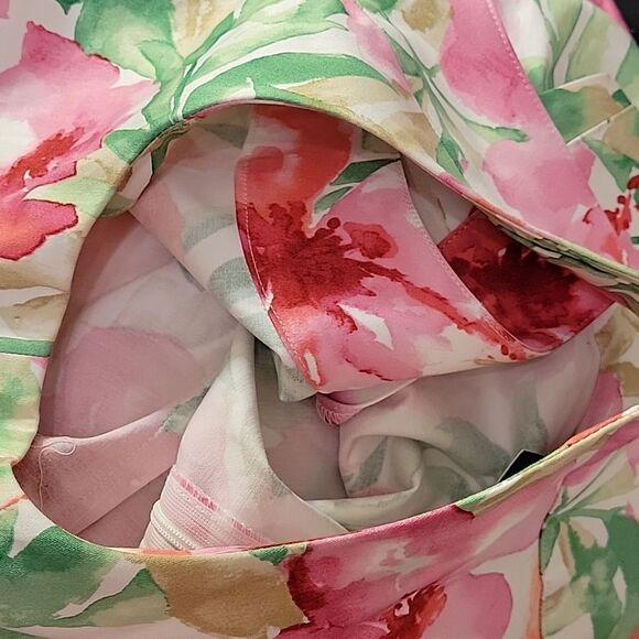 BRAND NEW JONES NEW YORK FLORAL TROPICAL SLEEVELESS ROUNDNECK LINE DRESS - Picture 12 of 14